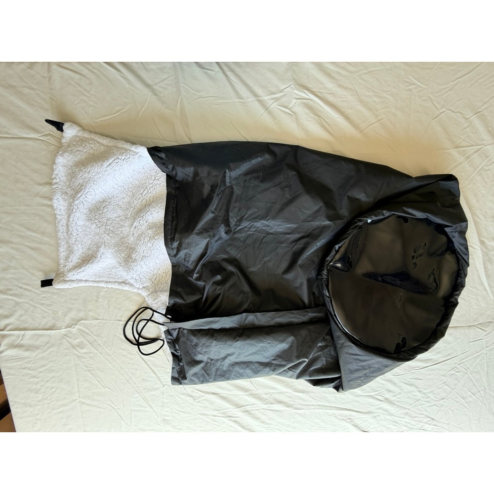 Wheelchair Cozy Cover Sherpa Lined Waterproof Blanket Black Adaptive Mobility